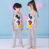 Black Line Mickey Mouse Printed Kids Wear