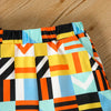 Colorful Geometry Print Tank Top and Shorts Set