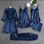 5 PIECE NIGHTWEAR . 05 Piece Bridal Nightwear Silk Gresey Knit