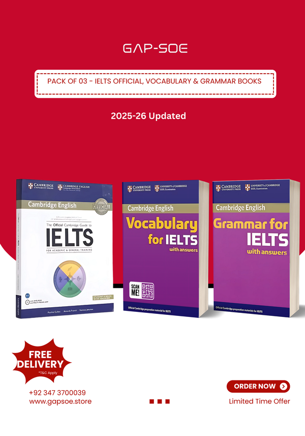 Pack of 03 IELTS BEST SELLING BOOKS