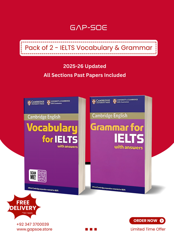 Pack of 2 - IELTS Grammar & IELTS Vocabulary
