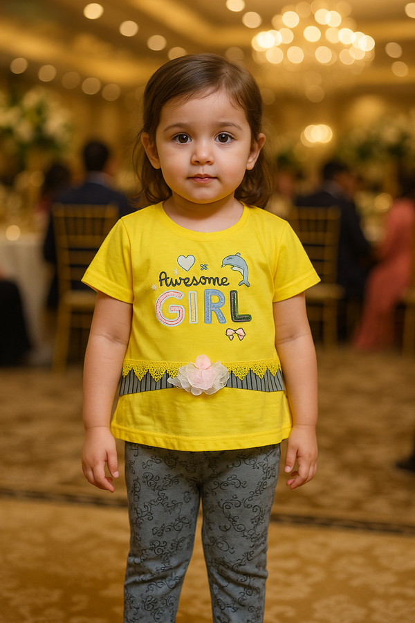 Summer Wear Yellow Dress – For Baby Girls