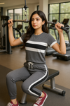 Charcoal Grey Double Panel Tracksuit for Women