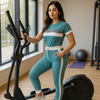 Blue White Grey Stripe Tracksuit for Women