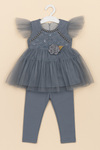 Baby Girl Party Frock – For Ages 6 to 18 Months Year Grey