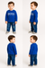 Boss Printed Kids Formal Wear With Denum Paint