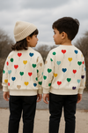 Multi Dots Printed Kids Sweatshirt Set