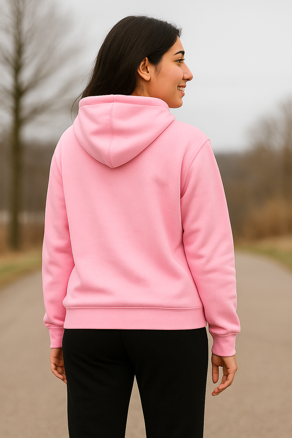 Smile & Hearts Printed Pink Winter Tracksuit