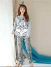 Hazzle Grey Buggs Bunny Contrast Print PJ Set
