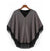 Grey Women Zipper Cape Poncho