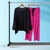 Black and Magenta 2Pcs StitchedLoungewear