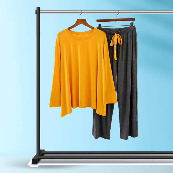 YellowGrey 2pcs Stitched Loungewear