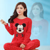 Red Mickey Mouse Woman Pajama Set