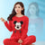 Red Mickey Mouse Woman Pajama Set