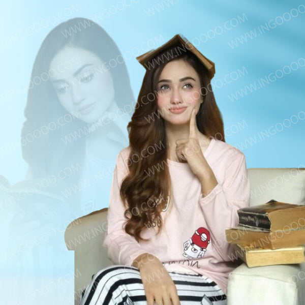 Sleeping Cat Woman Pajama Set