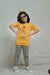 Baby Or Baba Yellow Hand Print Half Sleeves