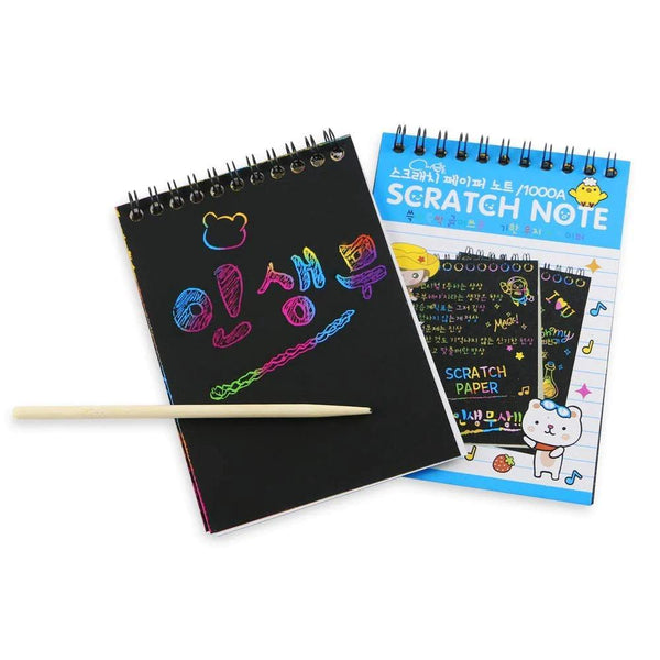 Scratch Notebook With Wooden Stick