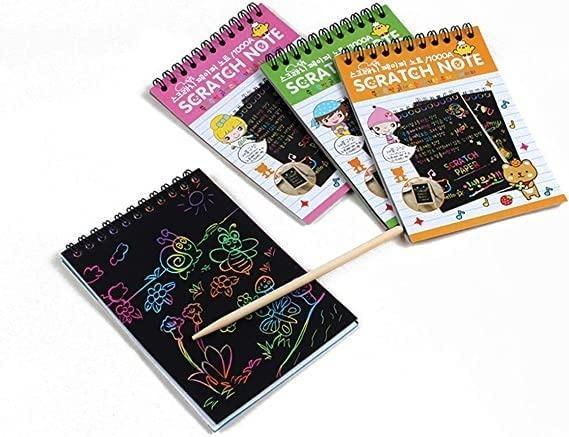 Scratch Notebook With Wooden Stick