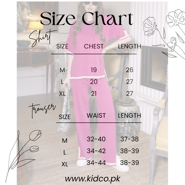 Lounge wear 2 pieces set short sleeve long pant pajama for women matching outfit casual loose home suit wear