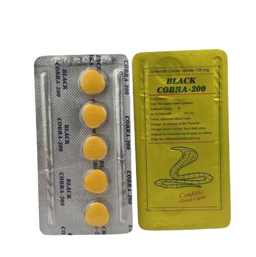 Black Cobra 200 Timing Delay 5 Tablets Made In Indian