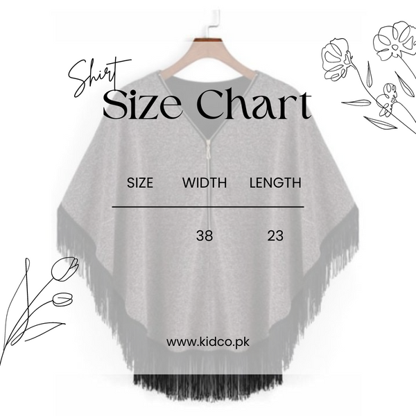 Grey Women Zipper Cape Poncho