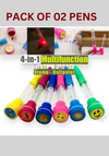 4-in-1 Multifunction Stamp Bubble Ball Pen For Kids Kids' Party Favor and Birthday Gift