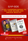 3 Life-Changing Books ( Rich Dad + Psychology of Money + Think & Grow Rich Pack) English